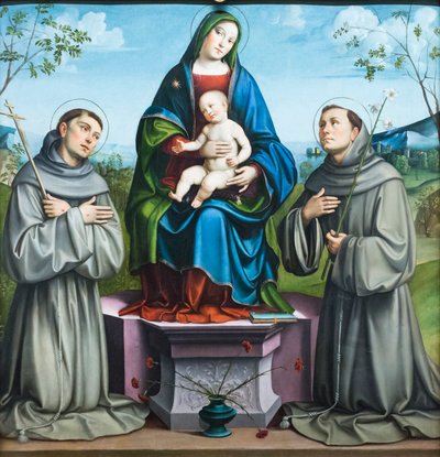 Virgen con el Niño y San Francisco de Asís y San Antonio de Padua de Il (1450 1517) Francia