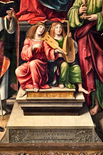 Ángeles músicos, (detalle) de Il  Francia