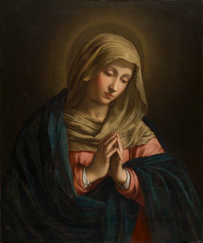 La Virgen en oración, c.1629-85 (óleo sobre lienzo) de Il  Sassoferrato