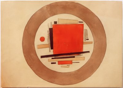 Proyecto de pintura suprematista para porcelana de Ilja Grigorewitsch Tschaschnik