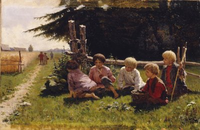 Niños en emboscada de Illarion Mikhailovich Pryanishnikov