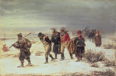 En el año 1812 (La retirada de Moscú) 1873 de Illarion Mikhailovich Pryanishnikov