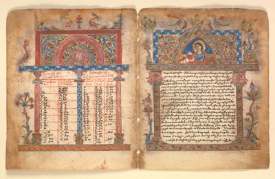 Bifolio de manuscrito armenio, siglo XV de Illuminator Minas