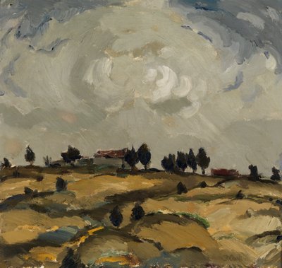Paisaje otoñal con nubes de Ilmari Aalto