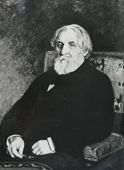 Iván Serguéievich Turguéniev de Ilya Efimovich (after) Repin
