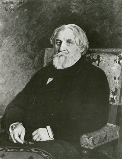 Retrato de Iván Turguéniev de Ilya Efimovich (after) Repin