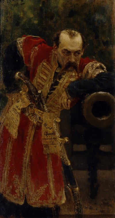 Coronel del Host de Zaporozhian de Ilya Efimovich Repin