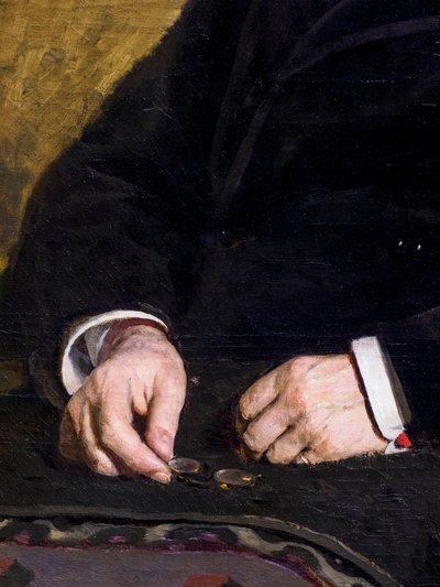 IVAN TURGENEV (detalle) de Ilya Efimovich Repin