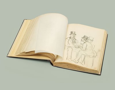 Cuaderno de bocetos parisino de Ilya Repin con 120 dibujos, fechado 1872-1875, c. 1872-1875 de Ilya Efimovich Repin