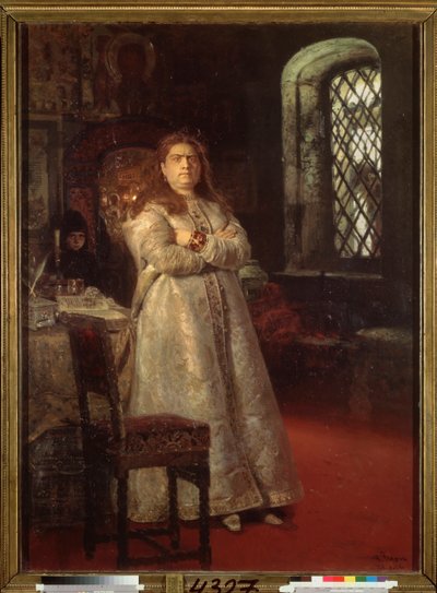 La regente Sofía (Sofía Alexeievna Romanova) de Ilya Efimovich Repin