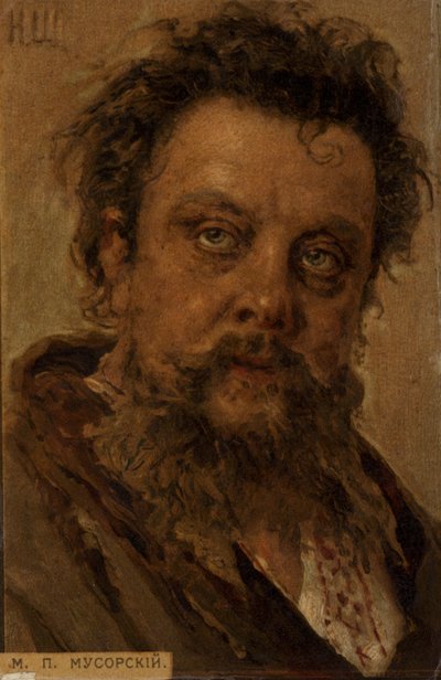 Modest Mussorgsky, compositor ruso de Ilya Efimovich Repin