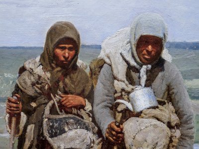 MUJERES PIADOSAS EN PEREGRINACIÓN (detalle) de Ilya Efimovich Repin