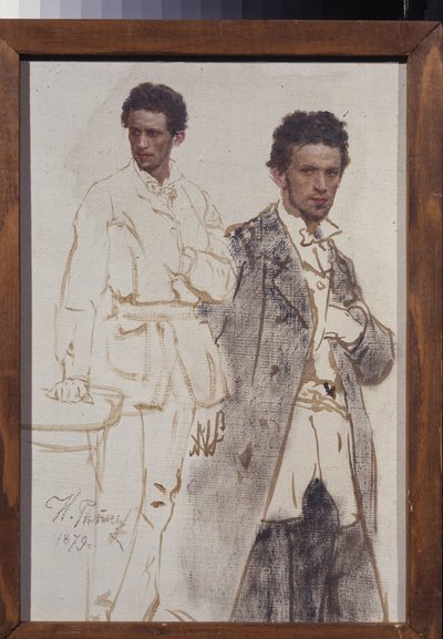 Retrato de Nikolái Ventsel. Pintura de Ilya Yefimovich Repin (Ilia Repin) (1844-1930), óleo sobre lienzo de Ilya Efimovich Repin