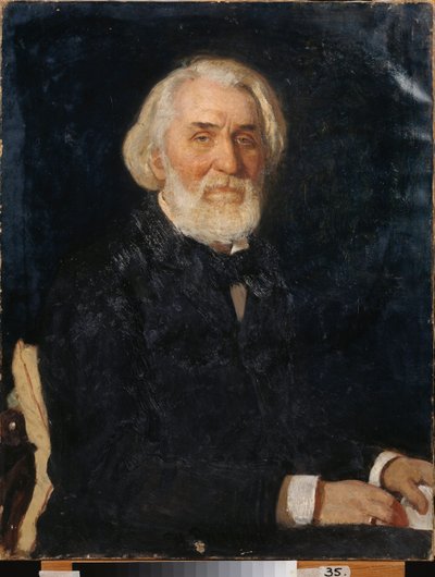 Retrato del escritor Ivan Sergeyevich Turgenev (Turgenev de Ilya Efimovich Repin