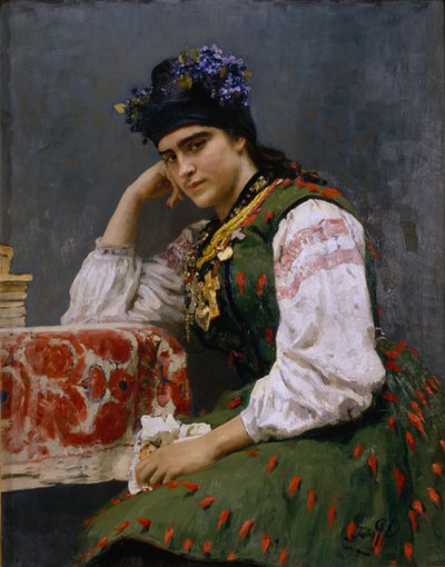 Retrato de Sofía Dragomirova-Lukomskaya, 1889 de Ilya Efimovich Repin