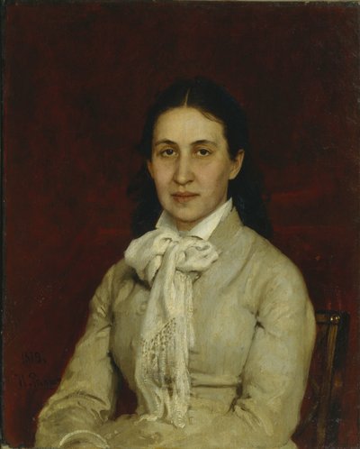 Retrato de Yelizaveta Grigoryevna Mamontova, 1847-1908, 1878 de Ilya Efimovich Repin