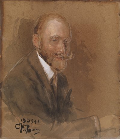 Retrato del Dramaturgo Príncipe Vladimir Vladimirovich Bariatinsky 1874-1941 de Ilya Efimovich Repin