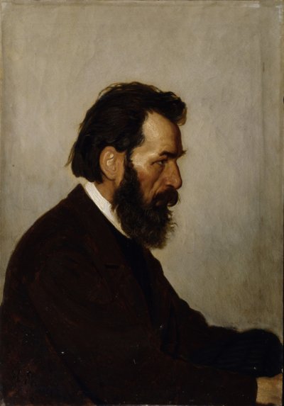 Retrato del arquitecto Alexey Ivanovich Shevtsov, 1869 de Ilya Efimovich Repin