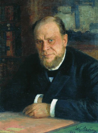 Retrato del abogado y autor Anatoli Fyodorovich Koni de Ilya Efimovich Repin