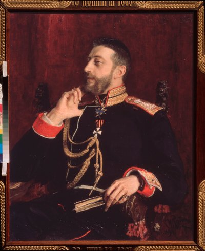Retrato del poeta K.R. (Gran Duque Konstantin Konstantinovich de Rusia) (1858-1915) de Ilya Efimovich Repin