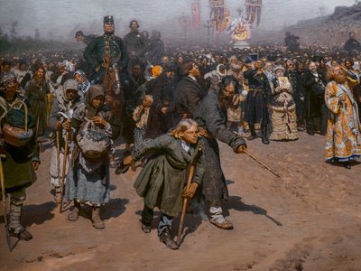 PROCESION RELIGIOSA EN LA PROVINCIA DE KURSK (detalle) de Ilya Efimovich Repin