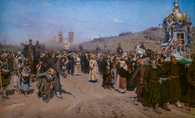 PROCESIÓN RELIGIOSA EN LA PROVINCIA DE KURSK de Ilya Efimovich Repin