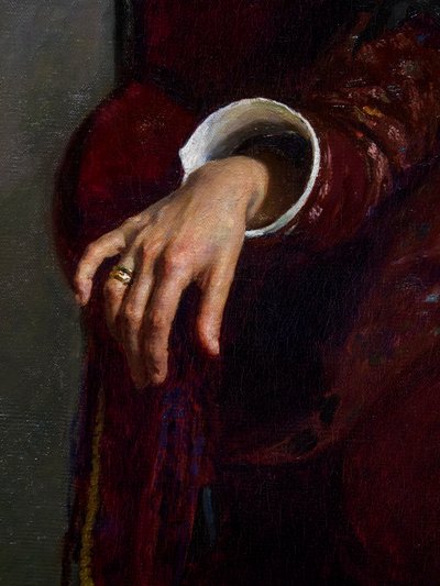 DESCANSO (detalle) de Ilya Efimovich Repin