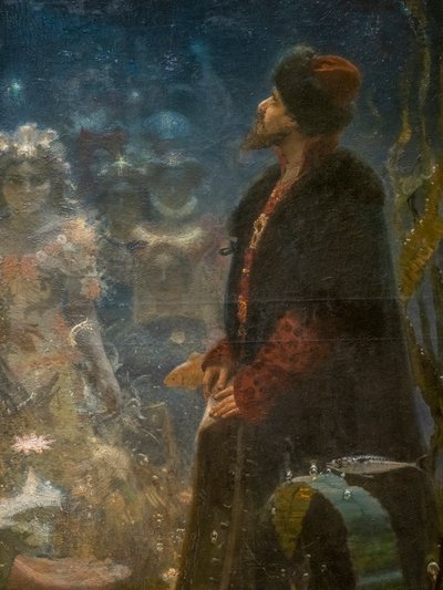 SADKO EN EL REINO SUBMARINO (detalle) de Ilya Efimovich Repin