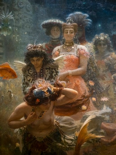 SADKO EN EL REINO SUBMARINO (detalle) de Ilya Efimovich Repin