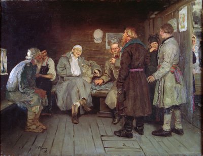 Cuento de soldados, 1877 de Ilya Efimovich Repin