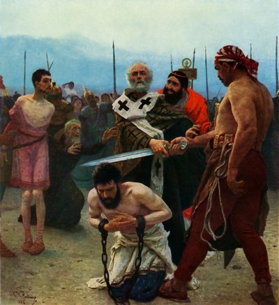 San Nicolás... salva la vida de... personas inocentes..., 1888, 1965 de Ilya Efimovich Repin