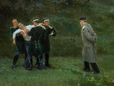 EL DUELO (detalle) de Ilya Efimovich Repin