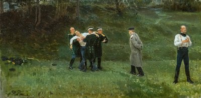 EL DUELO de Ilya Efimovich Repin