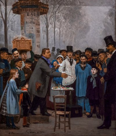 EL VENDEDOR DE NOVEDADES EN PARÍS de Ilya Efimovich Repin
