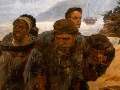 TORRES CRUZANDO UN FORD (detalle) de Ilya Efimovich Repin