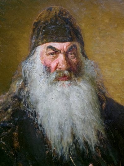 el archidiácono (detalle) de Ilya Efimovich Repin
