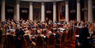 Reunión ceremonial del Consejo de Estado, 7 de mayo de 1901 de Ilya Efimovich Repin