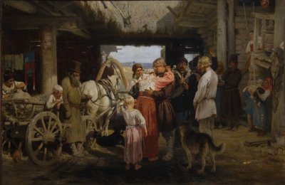 La despedida del recluta, 1879 de Ilya Efimovich Repin
