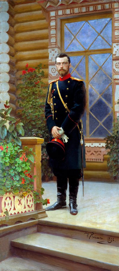 Zar Nicolás II de Rusia, 1896 de Ilya Efimovich Repin