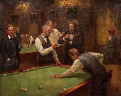 Jugadores de billar de Ilya Savvich Galkin