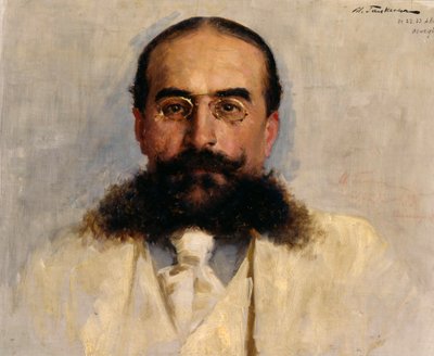 Retrato de Vladimir I. Nemirovich-Danchenko 1858-1943, 1899 de Ilya Savvich Galkin
