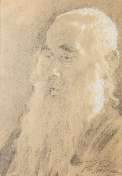 Leo Tolstoy. Yasnaya Polyana, 1891 de Ilya Efimovich Repin