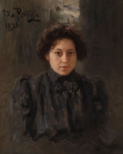 Retrato de la hija del artista Nadezhda Repina, 1898 de Ilya Efimovich Repin