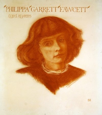 Retrato de Philippa Garrett Fawcett a los 15 años de Image Selwyn