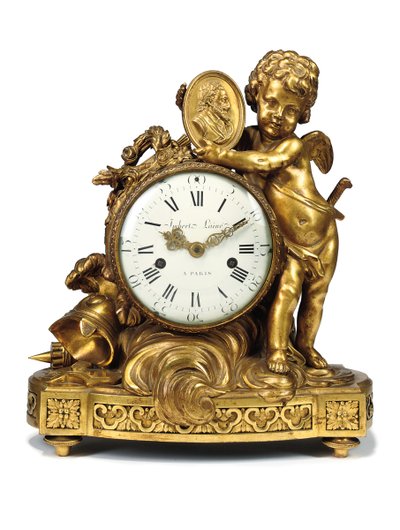 Reloj de chimenea de Luis XVI, finales del siglo XVIII de Imbert l Aine