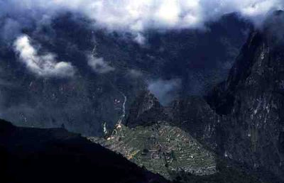 Vista general de la ciudadela en Machu Picchu (foto) de Incan Incan