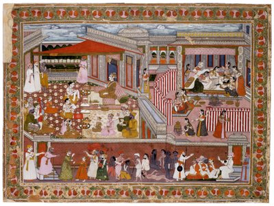 Nacimiento en un Palacio, 1760-1770 de Indian Art