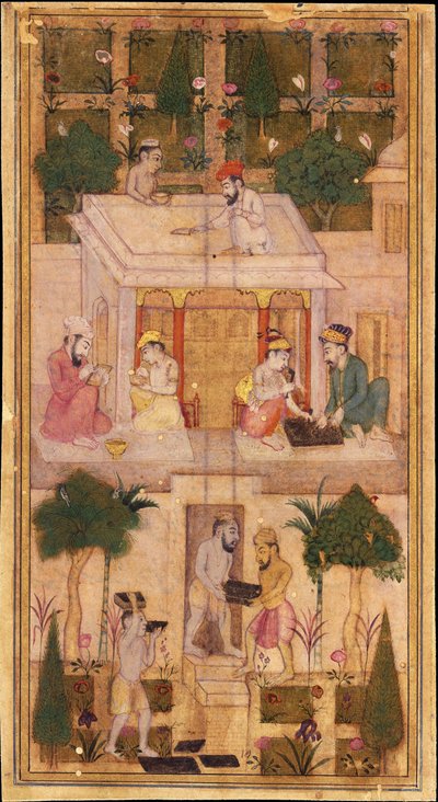 Haciendo libros en un jardín de Indian Art