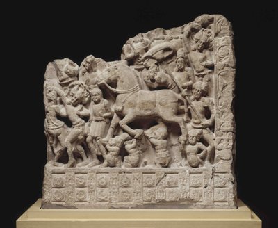 La gran partida de Siddhartha Gautama de Indian Art.