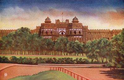 Puerta de Delhi, Fuerte de Agra (foto en color) de Indian photographer